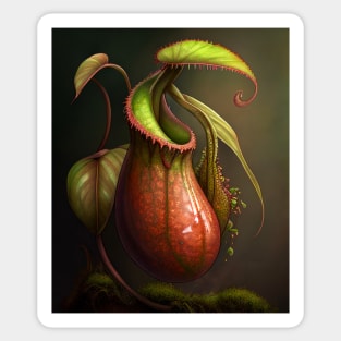 Funny Graphic Pitcher Plant Art Cool Nepenthes Carnivores Gift Sticker